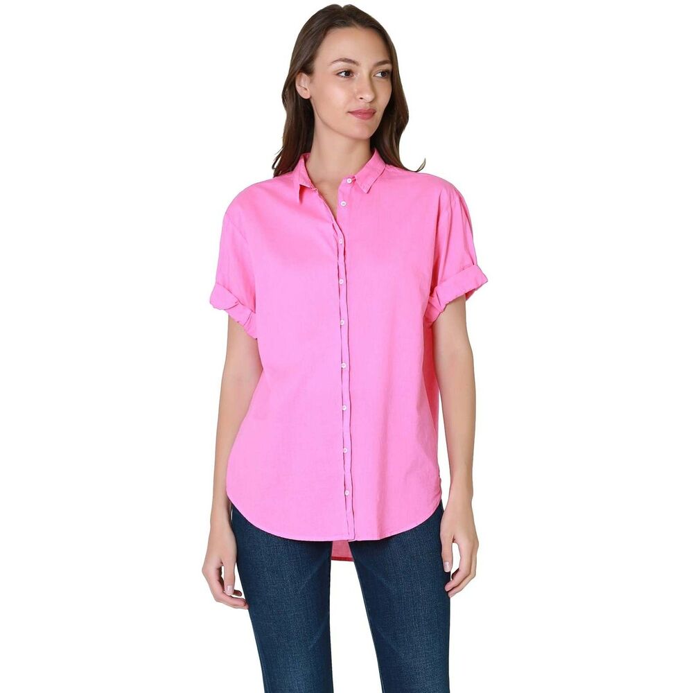 Xirena Channing shirt in pink glow size medium cotton button down shirt